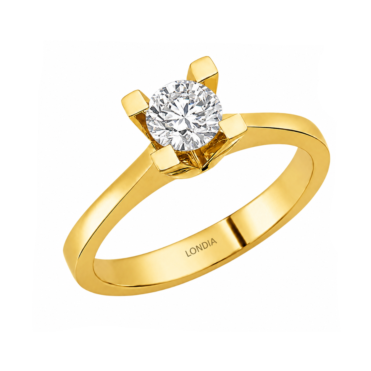 Natural Diamond Solitaire Ring