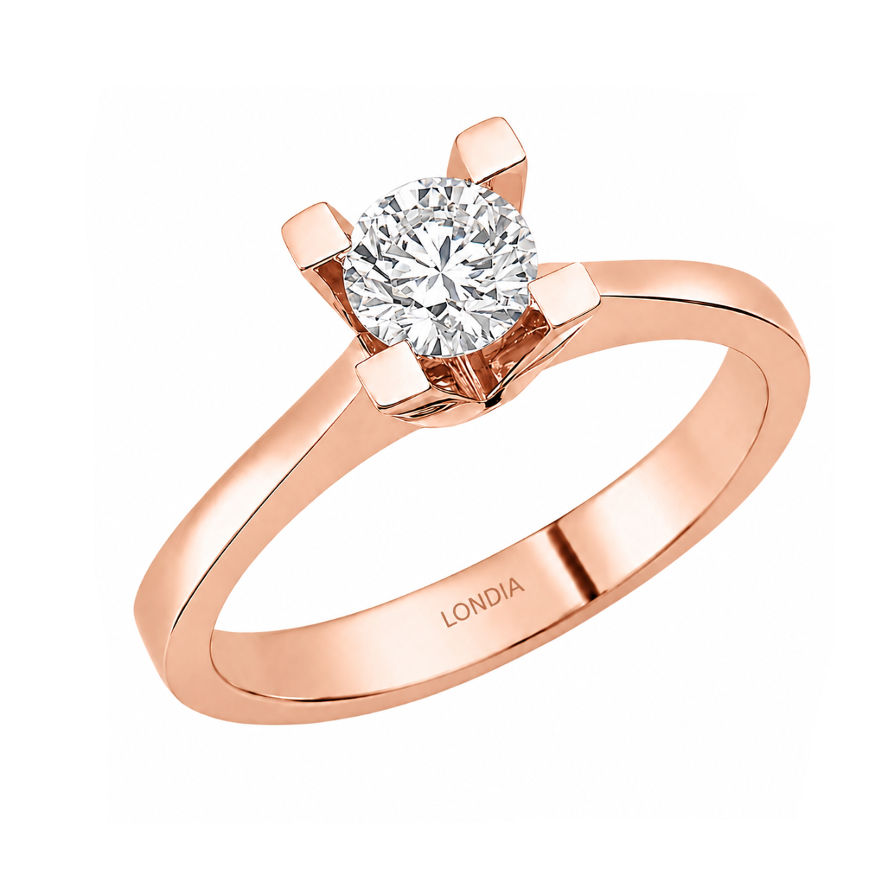 Natural Diamond Solitaire Ring