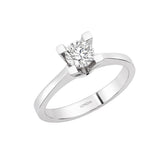 Natural Diamond Solitaire Ring
