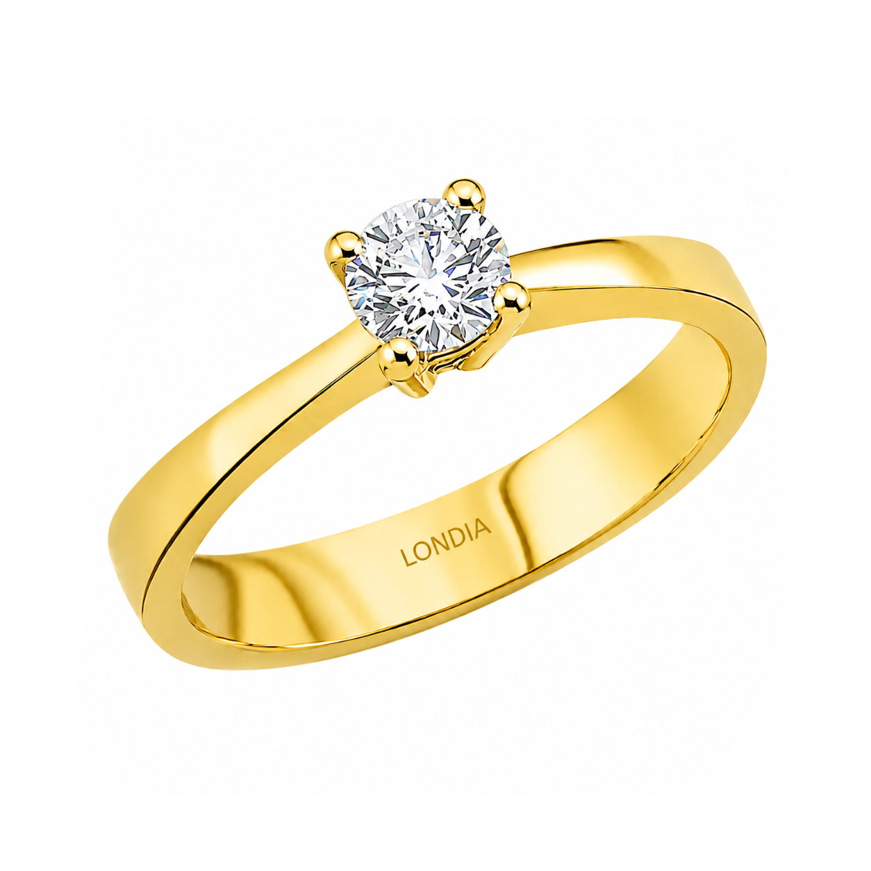 Natural Diamond Solitaire Ring