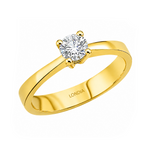 Natural Diamond Solitaire Ring