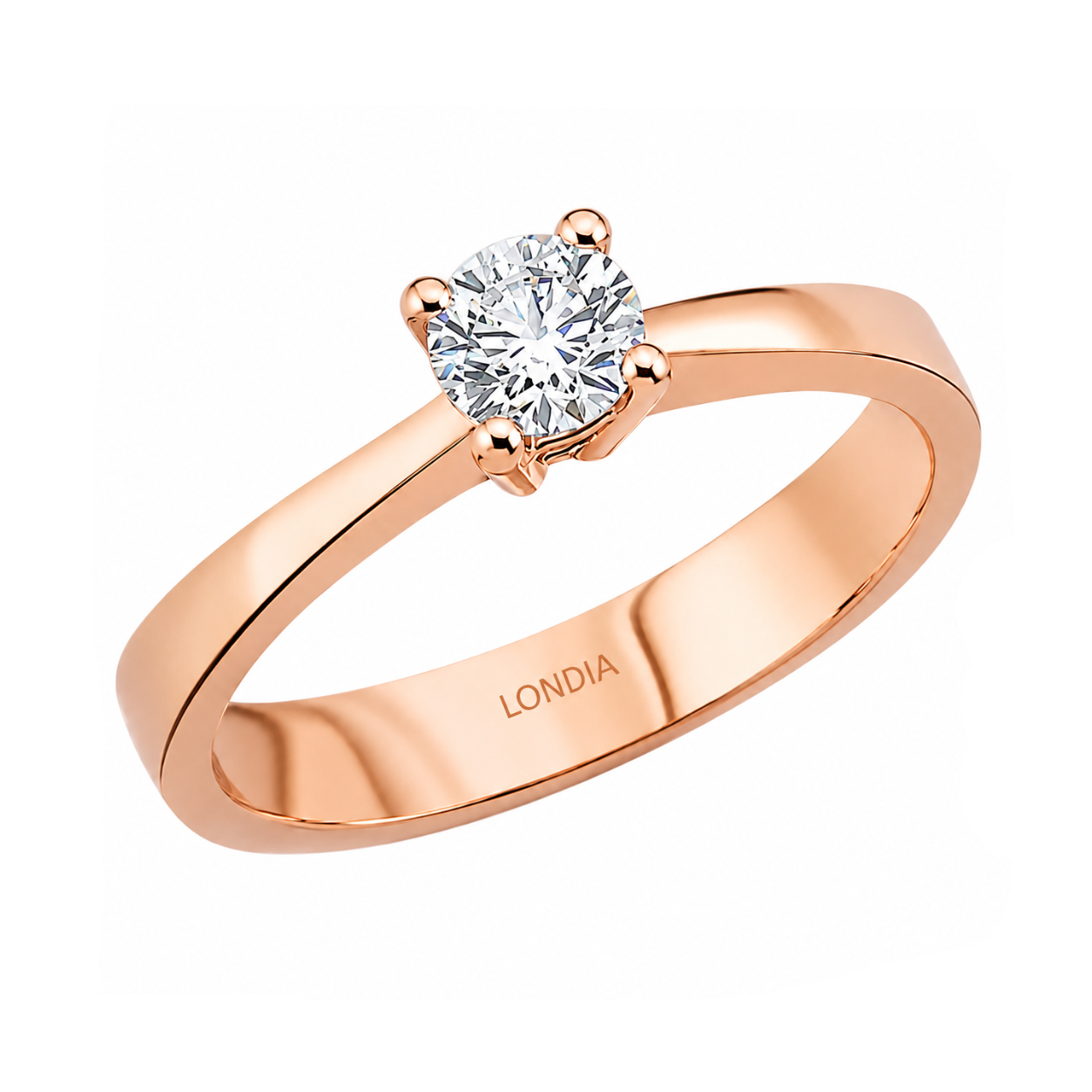 Natural Diamond Solitaire Ring