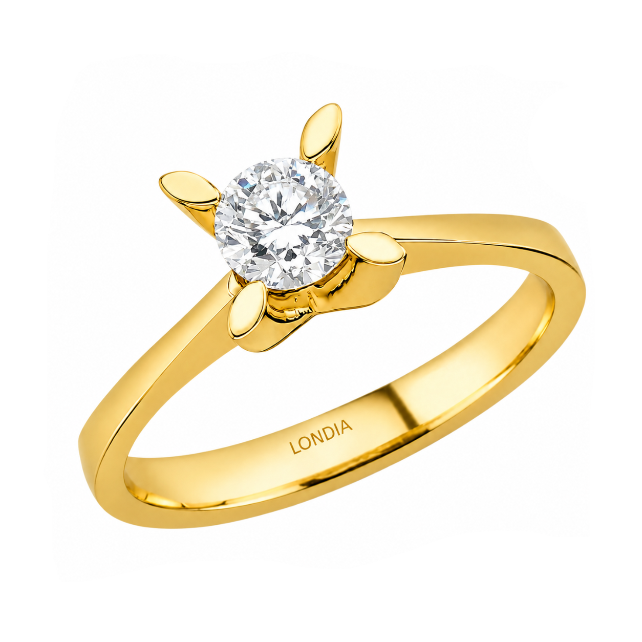 Natural Diamond Solitaire Ring