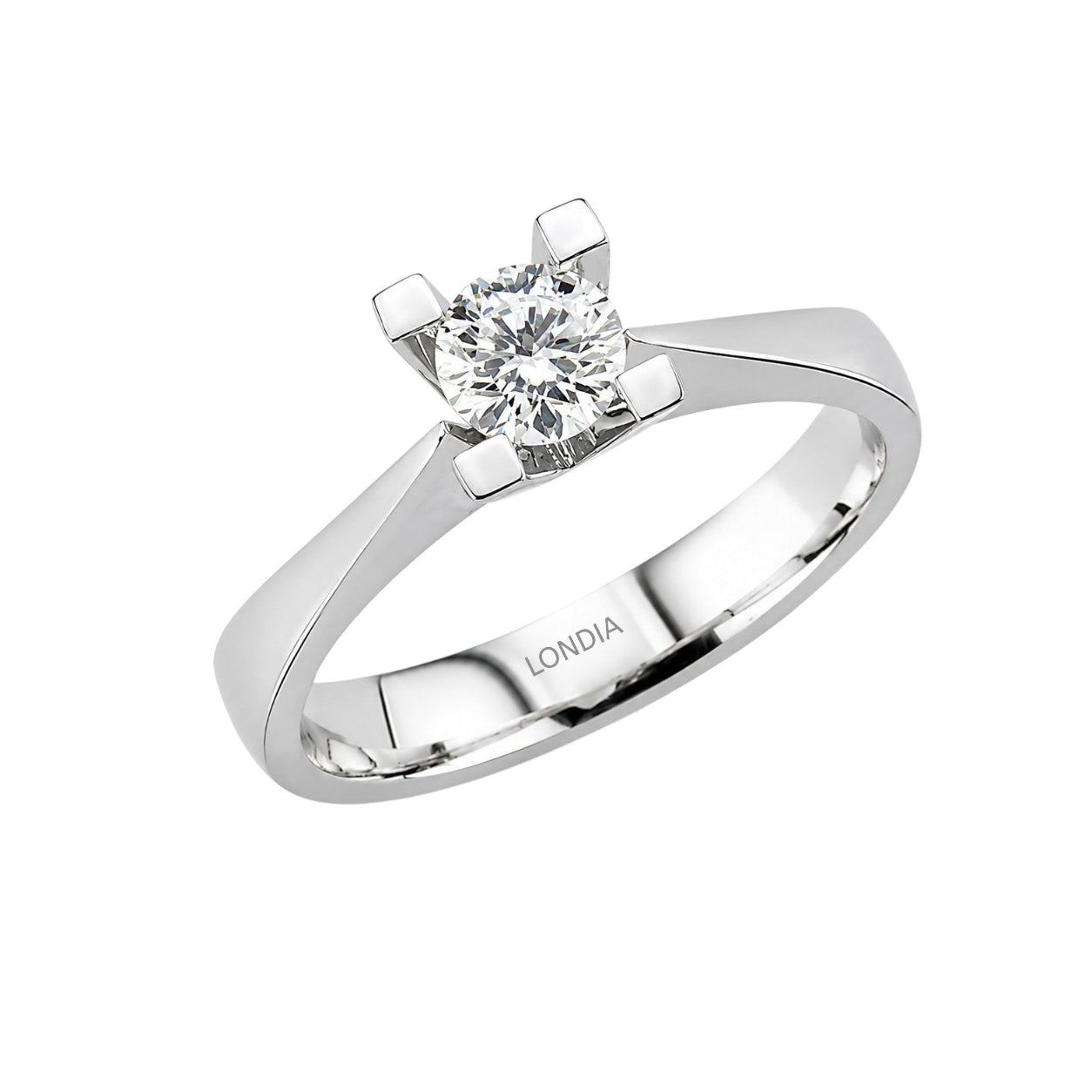 Natural Diamond Solitaire Ring