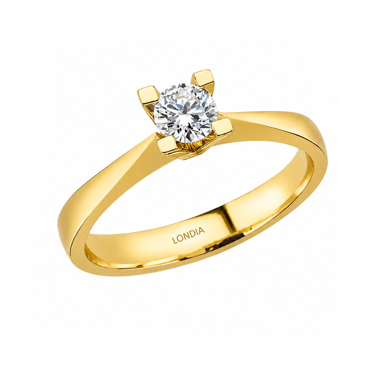 0.50 Carat Natural Diamond Solitaire Ring