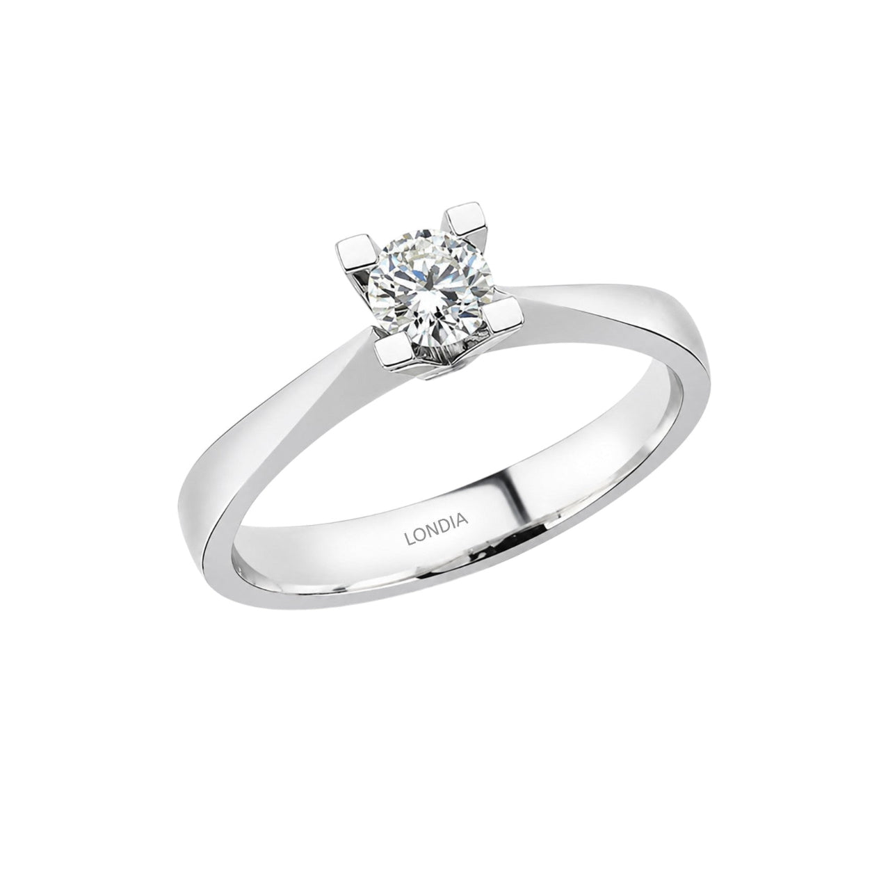 0.50 Carat Natural Diamond Solitaire Ring
