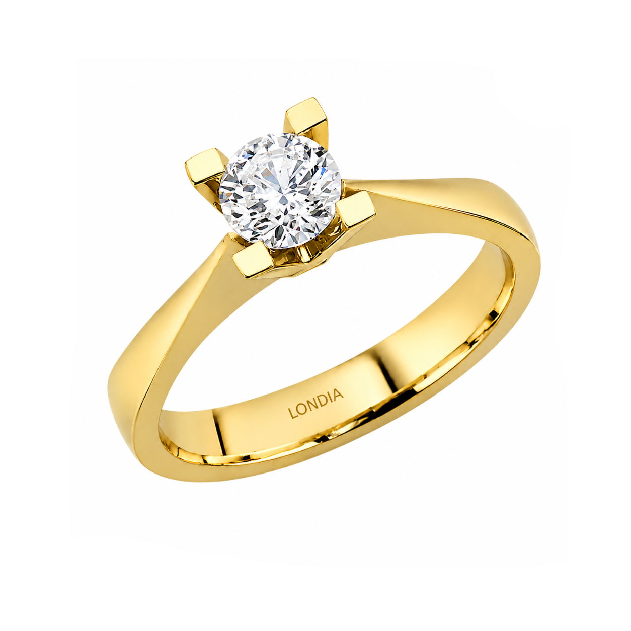 Natural Diamond Solitaire Ring