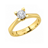 Natural Diamond Solitaire Ring