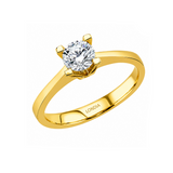 0.70 Carat Natural Diamond Solitaire Ring