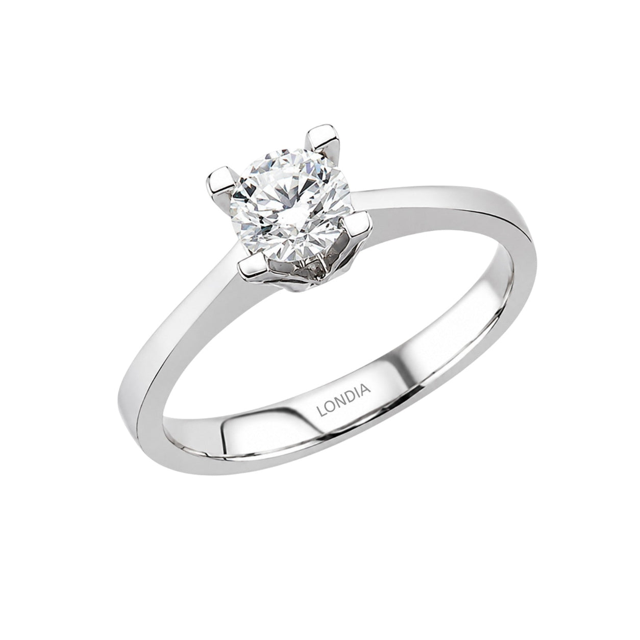 0.70 Carat Natural Diamond Solitaire Ring