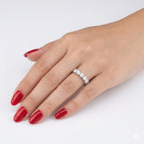 F Color 0.75 Carat Natural Diamond Five-Stone Ring