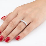 F Color 0.75 Carat Natural Diamond Five-Stone Ring