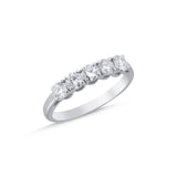 F Color 0.75 Carat Natural Diamond Five-Stone Ring