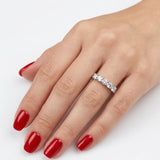 F Color 0.90 Carat Natural Diamond Five-Stone Ring