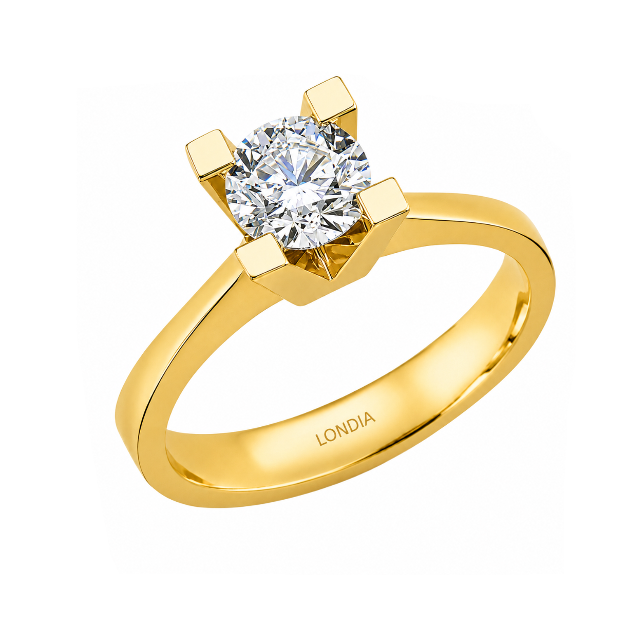 Natural Diamond Solitaire Ring