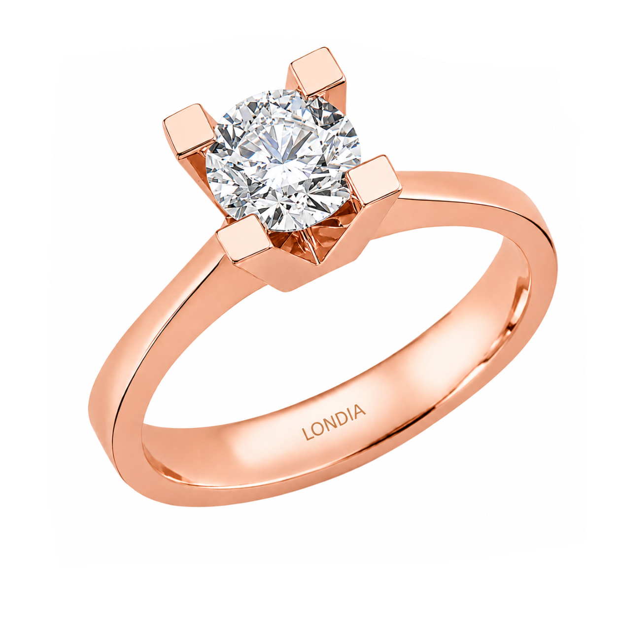 Natural Diamond Solitaire Ring