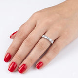 F Color 1.00 Carat Natural Diamond Five-Stone Ring