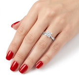 F Color 1.00 Carat Natural Diamond Solitaire Ring