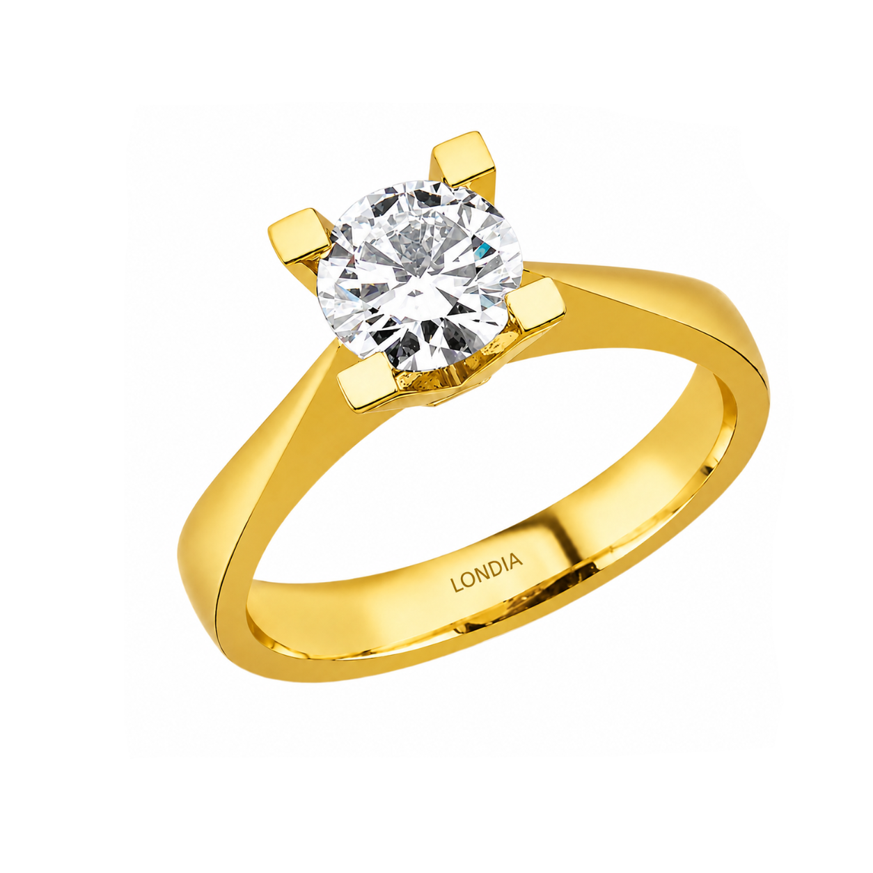 Natural Diamond Solitaire Ring