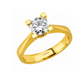 Natural Diamond Solitaire Ring