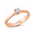 F Color 0.20 Carat Natural Diamond Solitaire Ring