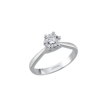 F Color 0.70 Carat Natural Diamond Solitaire Ring – HRD Certified