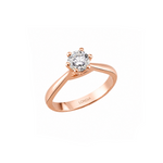 F Color 0.70 Carat Natural Diamond Solitaire Ring – HRD Certified