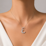 Personalized Royal E Initial 0.35 Carat Natural Diamond Necklace
