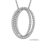 Personalized Royal O Initial 0.50 Carat Natural Diamond Necklace