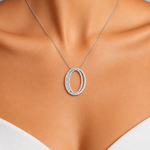 Personalized Royal O Initial 0.50 Carat Natural Diamond Necklace