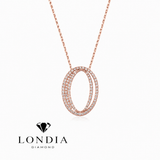 Personalized Royal O Initial 0.50 Carat Natural Diamond Necklace
