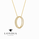 Personalized Royal O Initial 0.50 Carat Natural Diamond Necklace