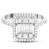 0.80 Carat Natural Diamond Classic Design Baguette Stone Diamond Ring | LONDIA