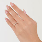 0.40 ct. Diamond Clair Design Half Eternity Band Ring in 14K Fine Gold