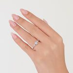 0.45 Ct. Natural Round Cut Diamond Vintage Design ''Blossom'' Ring in 18K Gold