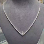 Aura Line Diamond Tennis Necklace