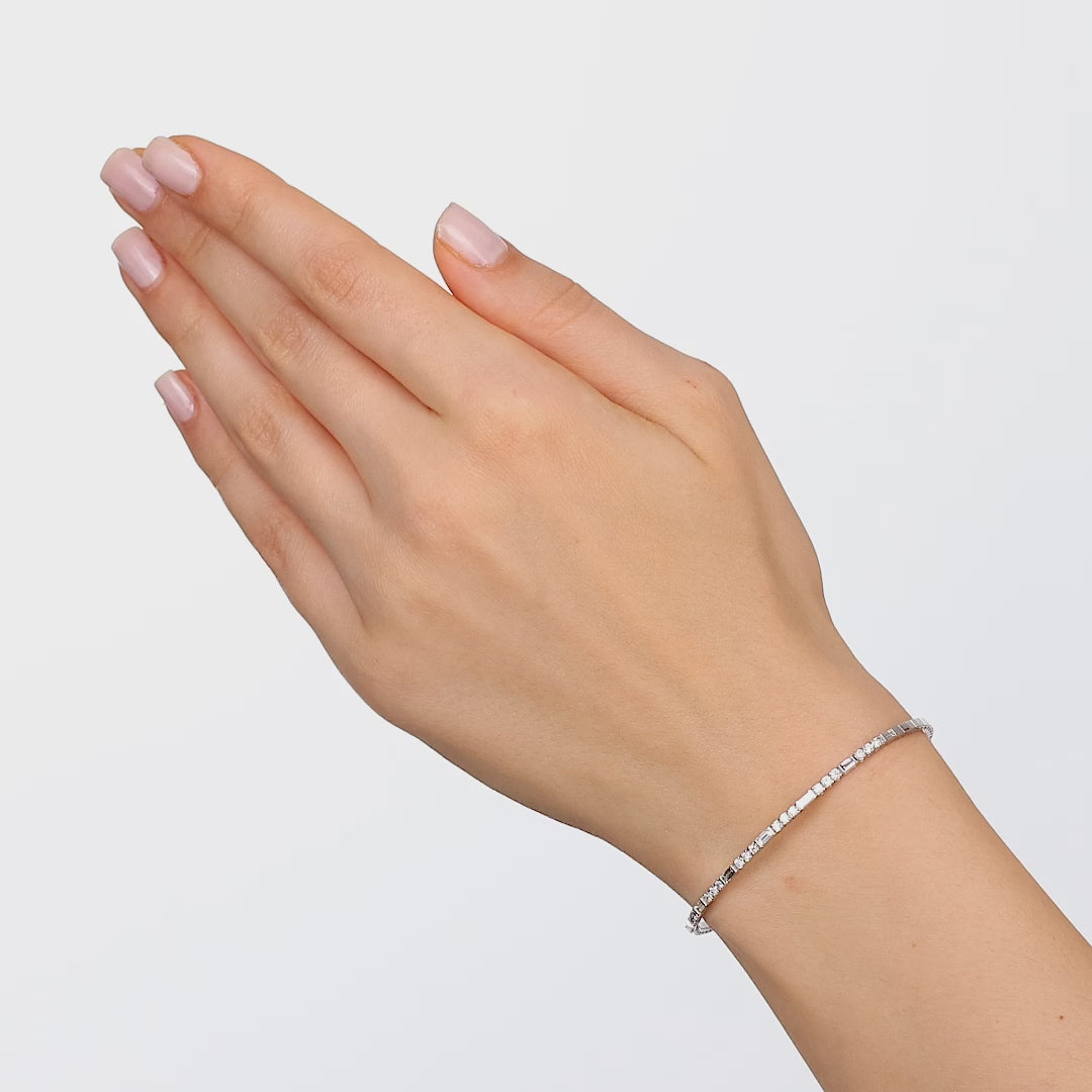 0.95 ct. Flexible Collection Diamond Bracelet 14K Gold