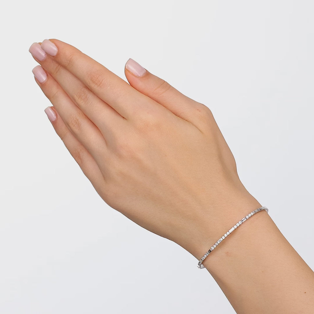 0.95 ct. Flexible Collection Diamond Bracelet 14K Gold