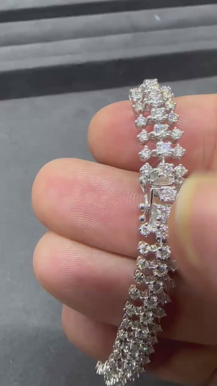 5 Carat Natural Diamond Crush Design Bracelet