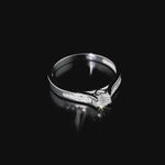 0.40 Ct. Natural Diamond Side Stone Design Ring in 14K Gold