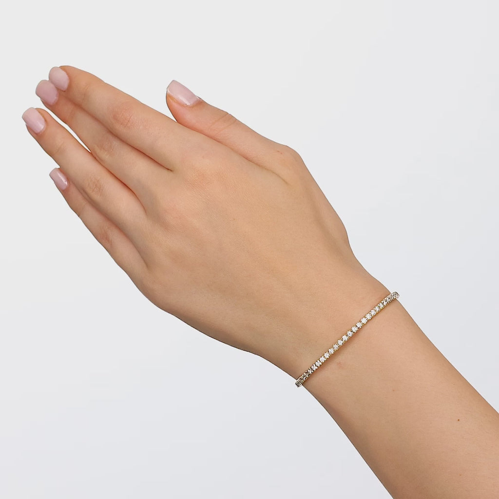 1.00 ct. Flexible Collection Clair Design Diamond Bracelet 14K Gold