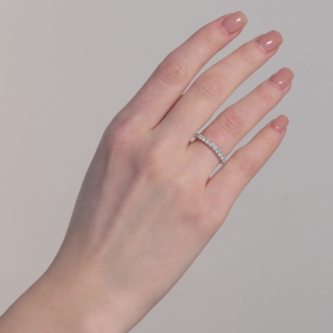 0.30 ct. Diamond Half Eternity Band Ring in 14K Fine Gold