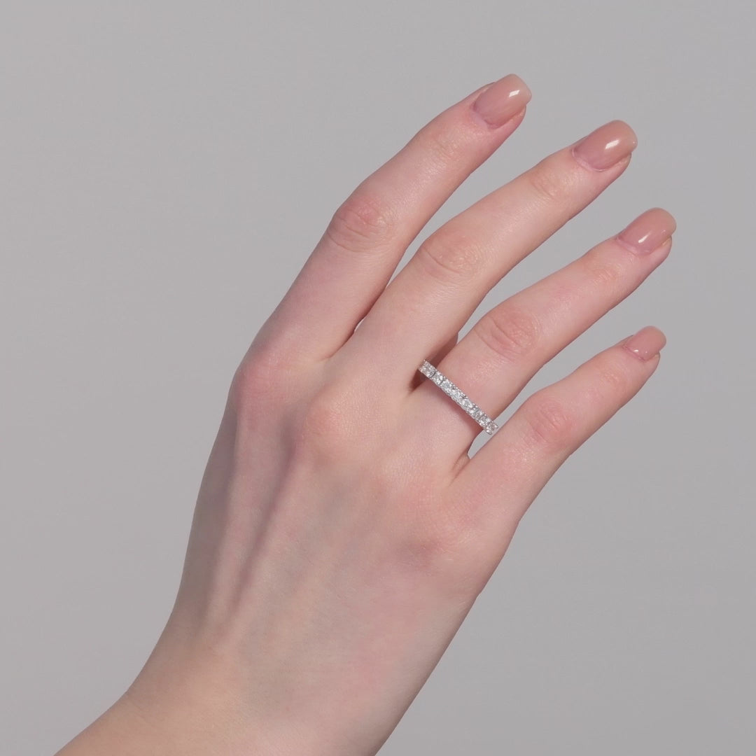 0.75 Ct. Diamond Full Eternity Band Ring In 14K Fine Gold
