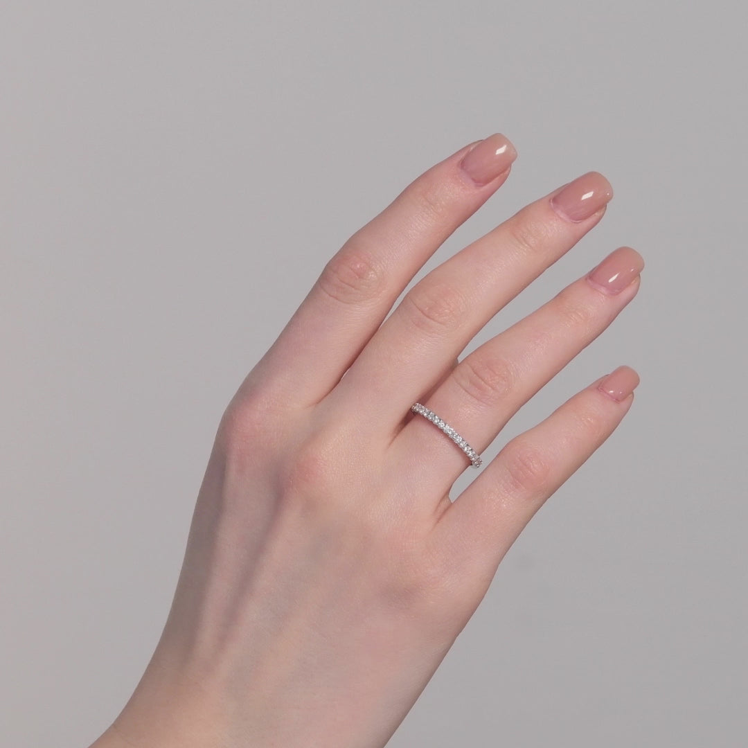 0.35 Ct. Diamond Full Eternity Band Ring In 14K Fine Gold