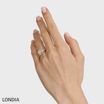 0.50 CTW Diamond Londia Bridal Ring Sets 14k Fine Gold