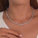 4.00 Carat Diamond Clair Design Tennis Necklace