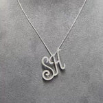 Personalized Majestic Initial 0.65 Carat Natural Diamond Necklace