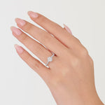 0.60 Ct. Natural Cushion Cut Diamond Vintage Design ''Seraphina'' Ring in 14K Gold