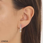 0.95 CTW Diamond Londia Lumera Design Bridal Earring 18k Fine Gold