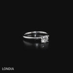 0.60 Ct. Natural Diamond Solitaire ''Modern'' Ring in 14K Gold